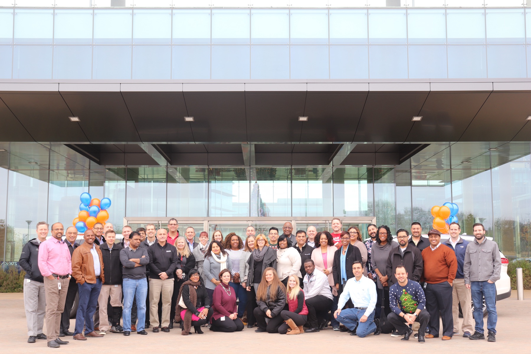 Toyota employees gathered for the GoCarma program launch at the Plano headquarters