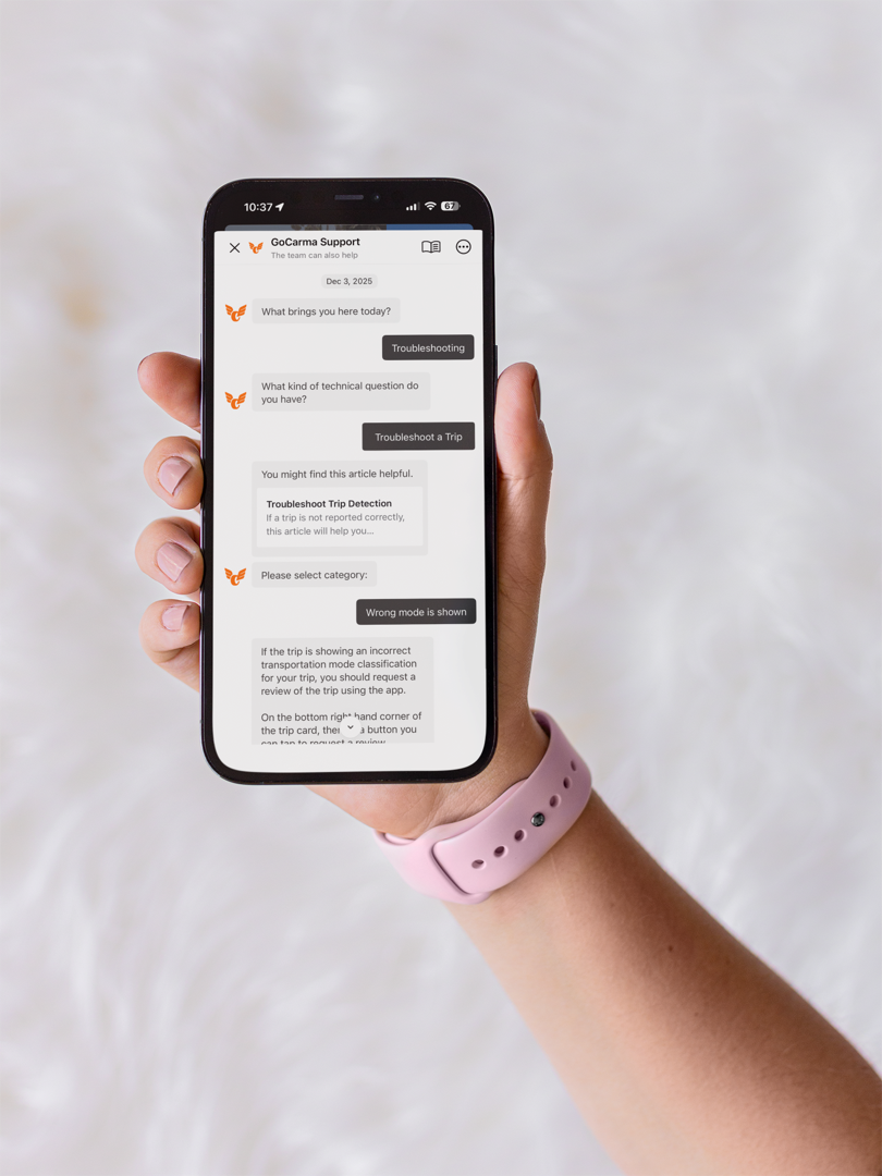 SBCTA VMT Bank app — earnings tally and baseline tracking